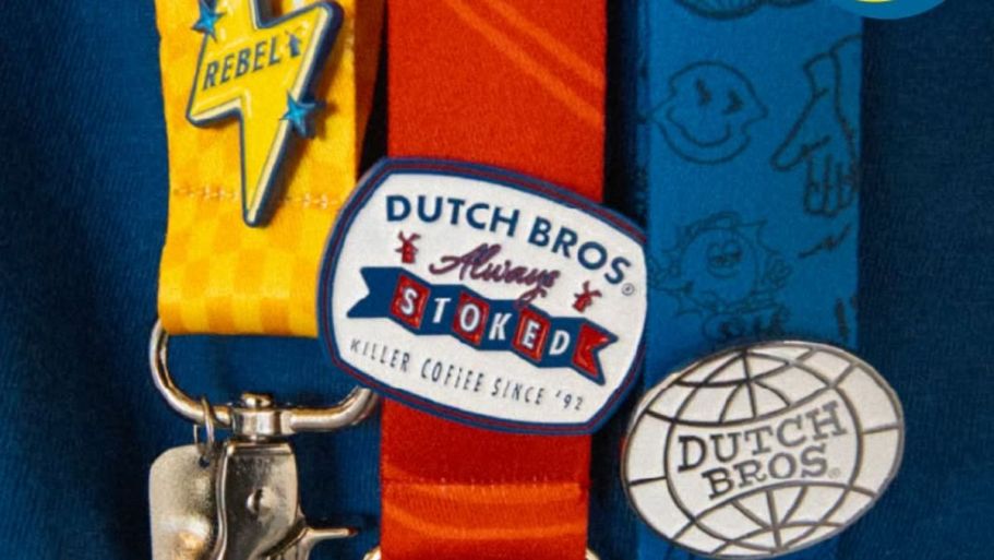 FREE Dutch Bros Pin & Lanyard w/ Drink Purchase Today