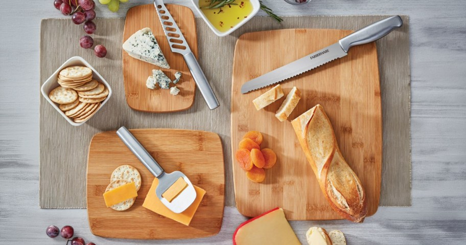 Farberware Classic 3-Piece Bamboo Cutting Board Set