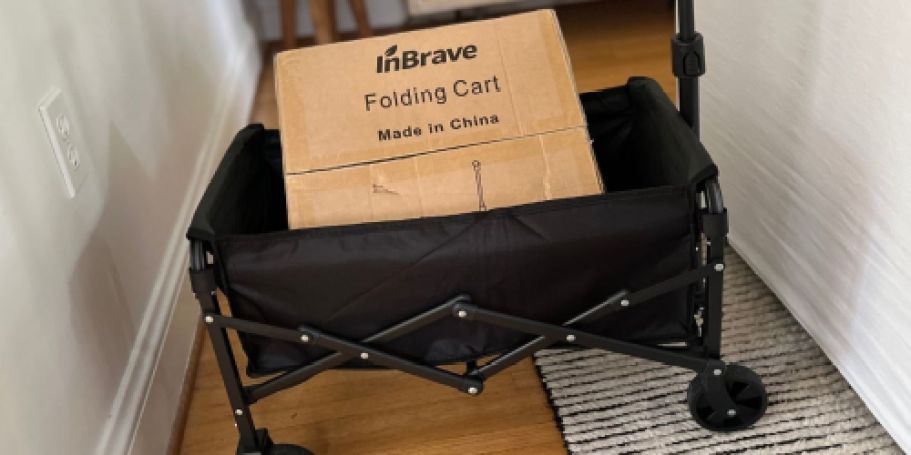 Heavy Duty Collapsible Wagon Only $15 Shipped (Great for Groceries & Beach Gear)