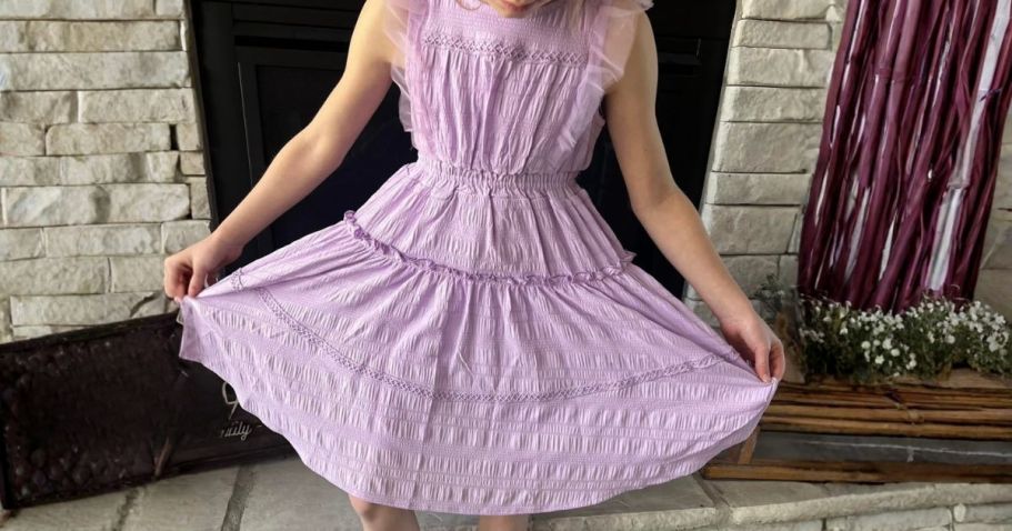 50% Off Girls Flutter Sleeve Dresses on Amazon