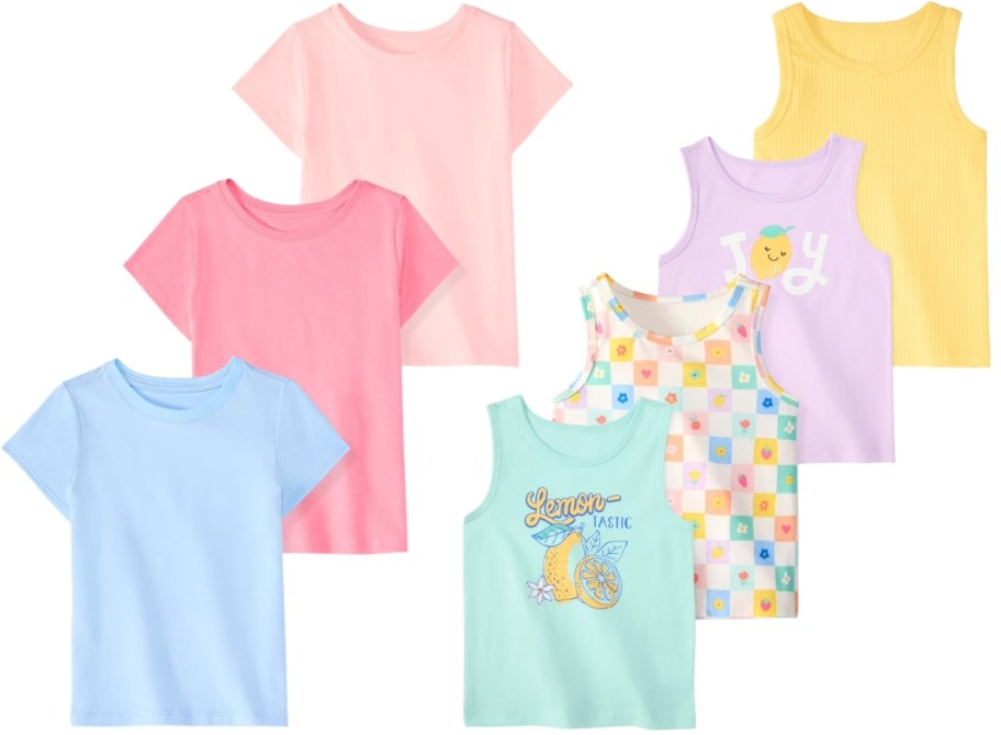 girls tees and tanks multipacks