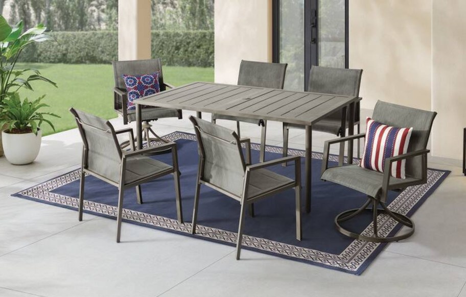 Hampton Bay Westgrove 7-Piece Metal Sling Outdoor Dining Set