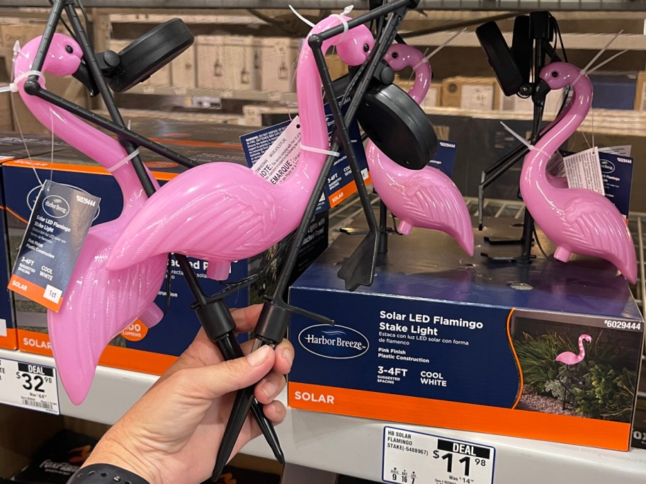 Harbor Breeze Solar LED Flamingo Stake Light
