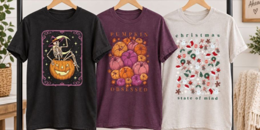 Lowe’s Holiday & Fall Graphic Tees Just $9.98 Shipped