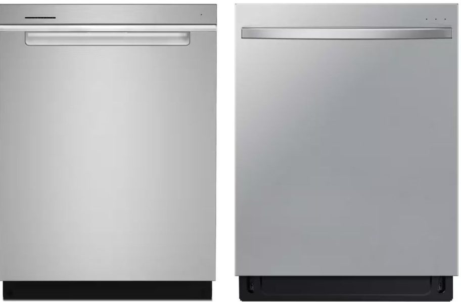 Stock images of two Whirlpool dishwashers