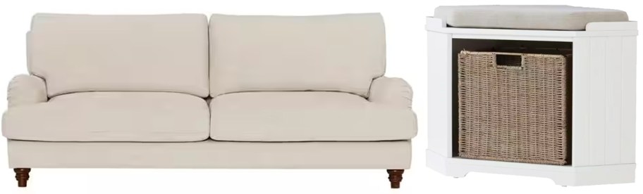 sofa and corner bench