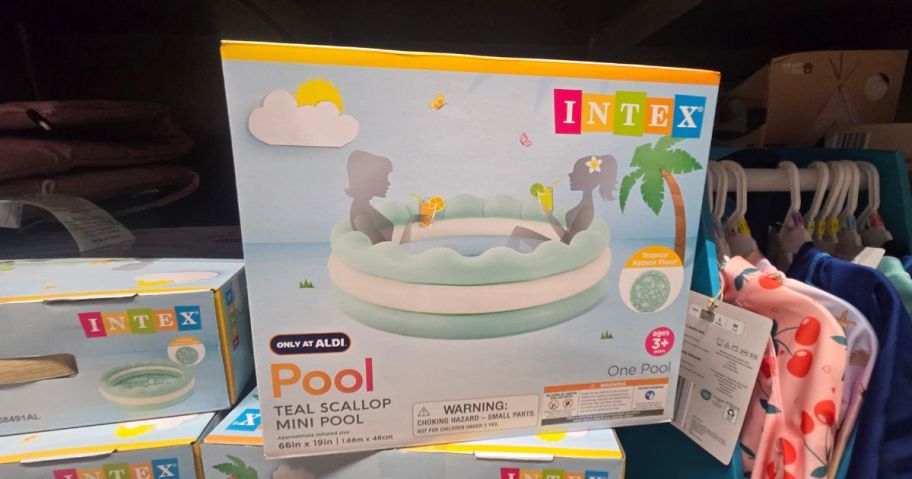 Intex Teal Scallop Mini Pool box in store