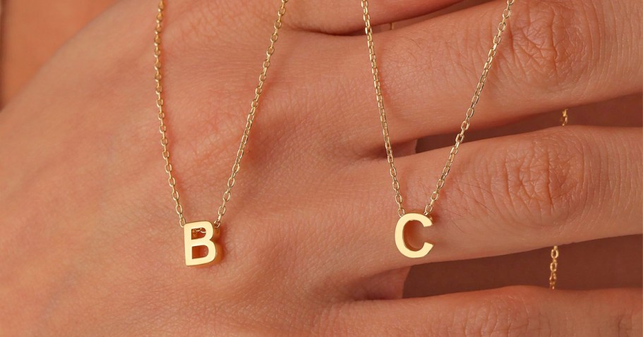 Initial Necklace Only $3.99 on Amazon