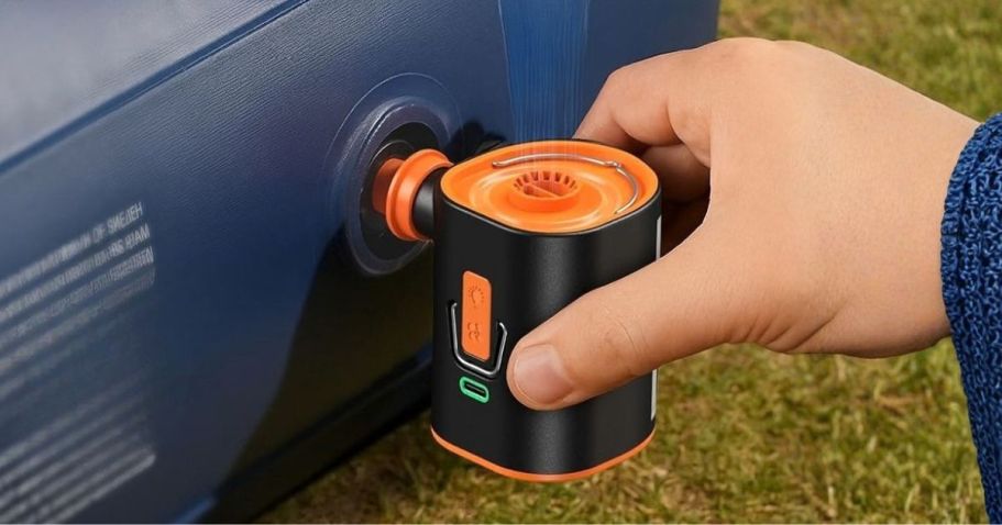 Mini Air Pump w/ Rechargeable Battery Only $12.95 on Amazon (Reg. $24)