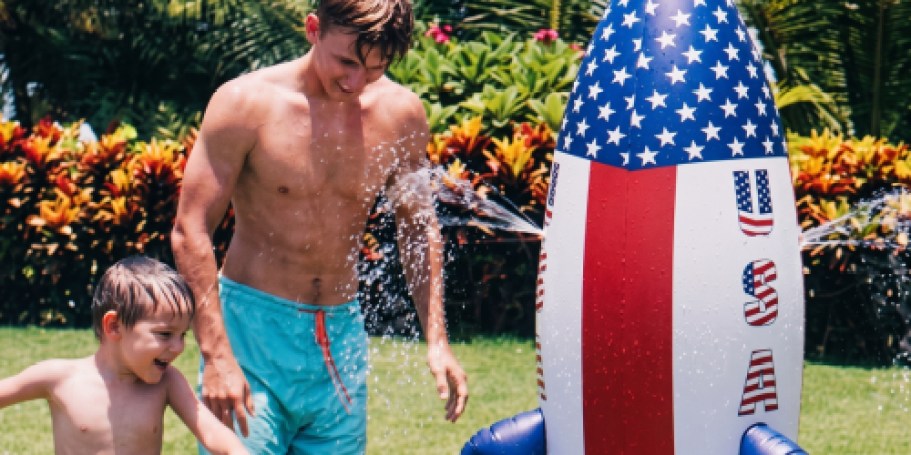 Coolest Way to Beat the Heat? This 5-Foot Rocket Sprinkler at CVS!