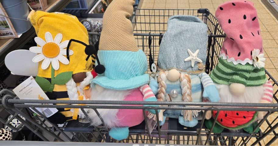 Kirkton House Summer Gnomes in cart in store