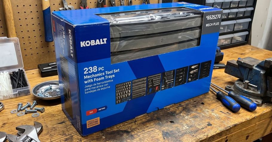 Lowe’s Daily Deals | Kobalt 238-Piece Mechanics Tool Set Only $99 Delivered + More