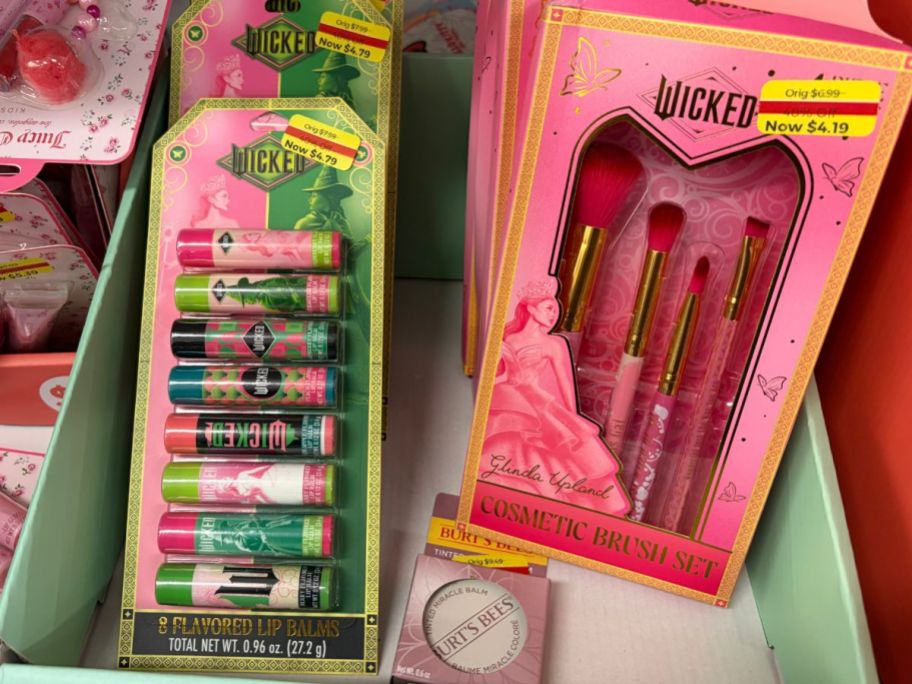 Wicked Lip Balms and Makeup brushes on clearance at Kohls
