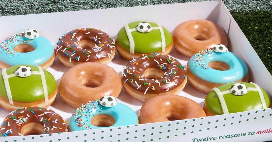 Krispy Kreme Soccer Doughnuts Available This Weekend + BOGO $2 Dozens