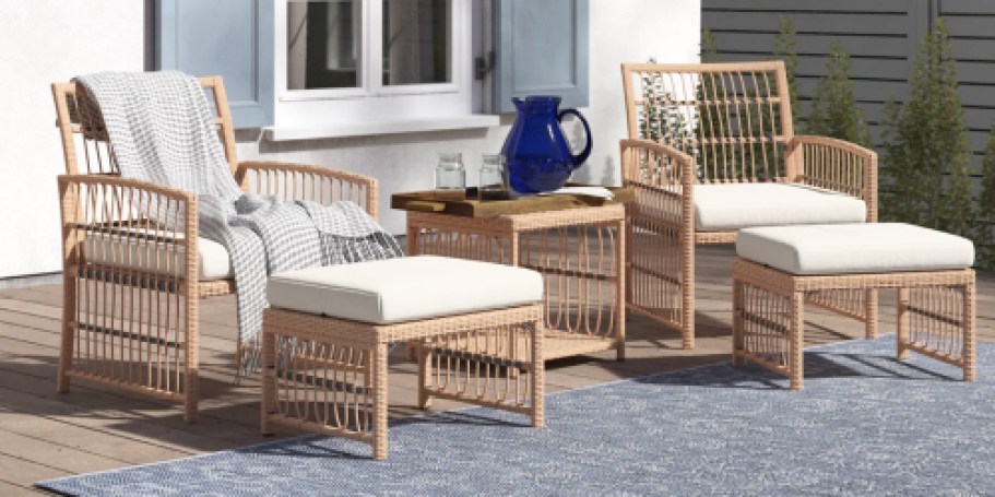 Up to 75% Off Wayfair Patio Furniture + Free Shipping | Wicker Set Only $175.99 Shipped