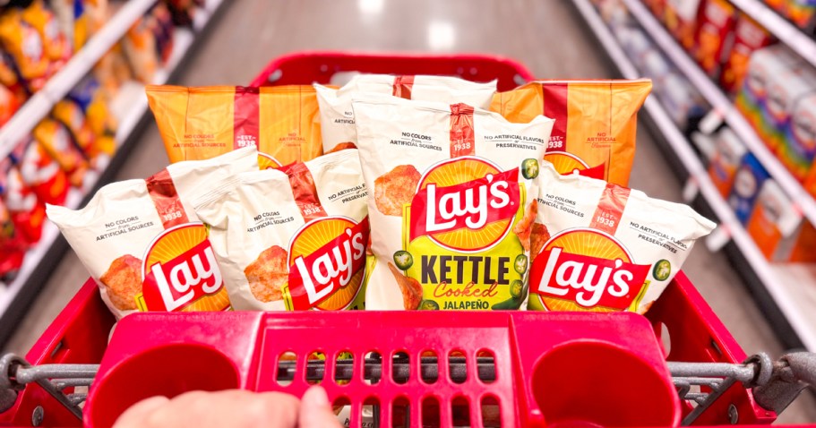 Lay’s Kettle Cooked & Tostitos Chips Just 33¢ EACH After Cash Back at Target