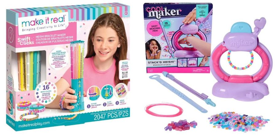 Make It Real Swift Click Bracelet Maker Station and Cool Maker Stack'd Heishi Studio Bracelet Making Kit