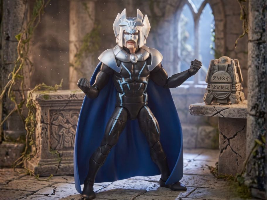Marvel Legends Series Warlord Professor X Figure on display