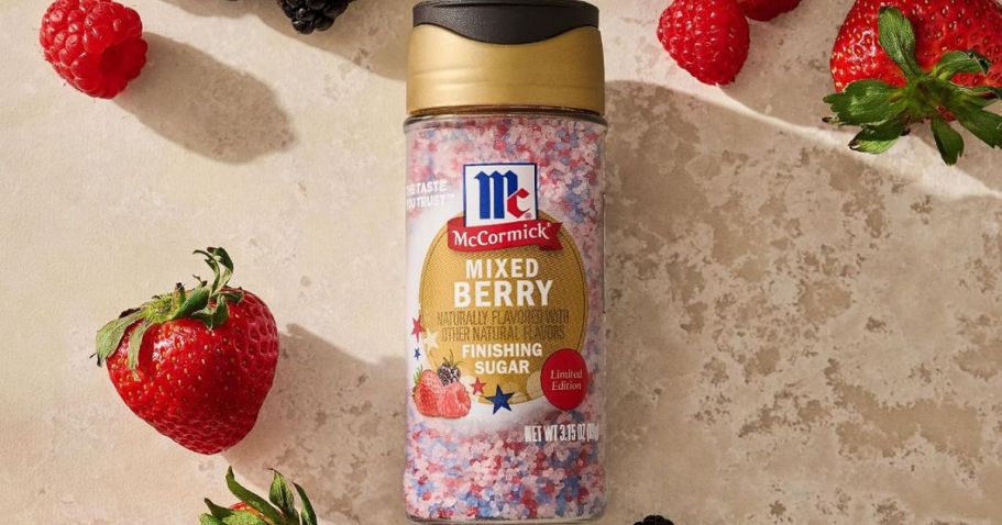 NEW McCormick Mixed Berry & Apple Pie Finishing Sugars Available on Amazon