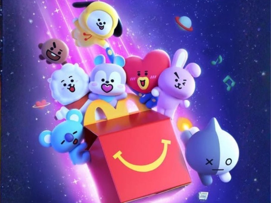 BTS Fans, Get Ready! BT21 Happy Meal Toys Are Coming to McDonald’s July 14