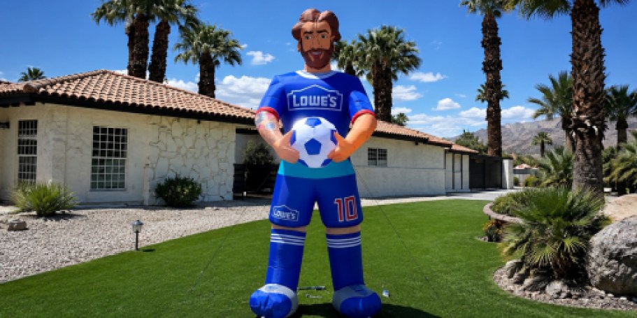 Messi Fans: Get $30 Off This Giant 10′ Lighted Inflatable at Lowe’s