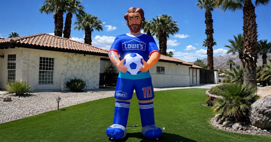 Messi Fans: Get $30 Off This Giant 10′ Lighted Inflatable at Lowe’s