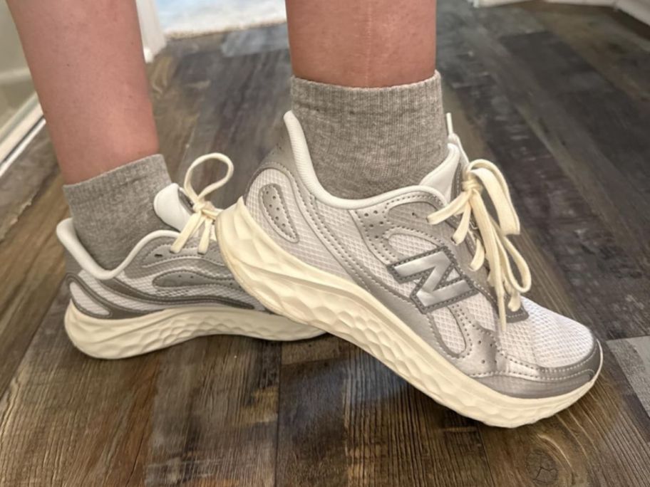 Woman wearing New Balance Fresh Foam Sneakers