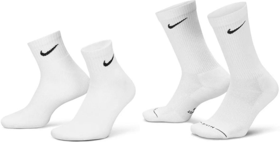Stock images of two pairs of Adult Nike Socks