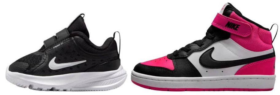 Nike Star Runner 5 Little Kids Running Shoes&nbsp;and Nike Court Borough Mid 2 Little Kids Shoes