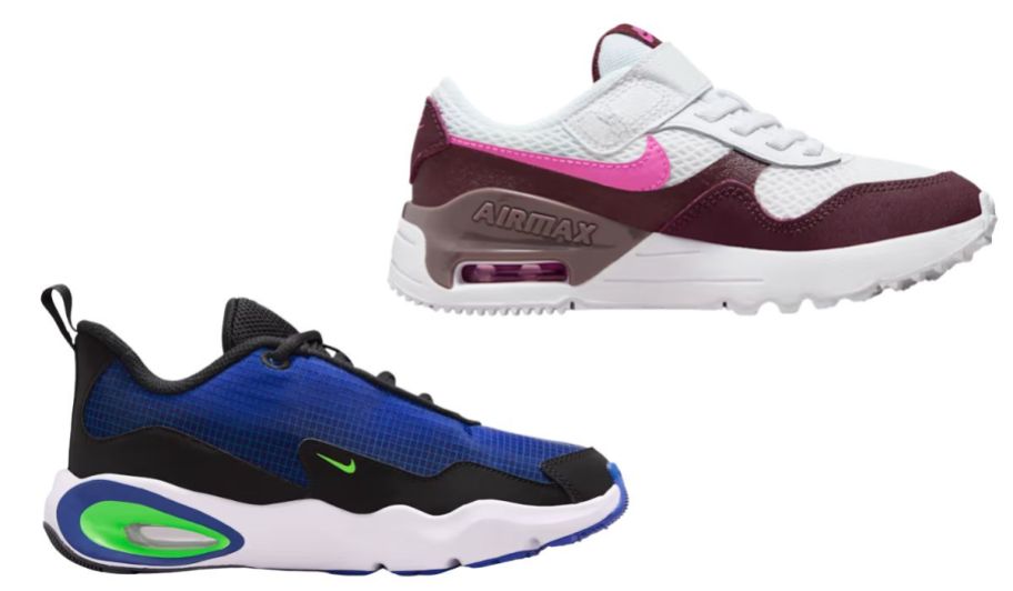 Nike air Max shoes blue and purple