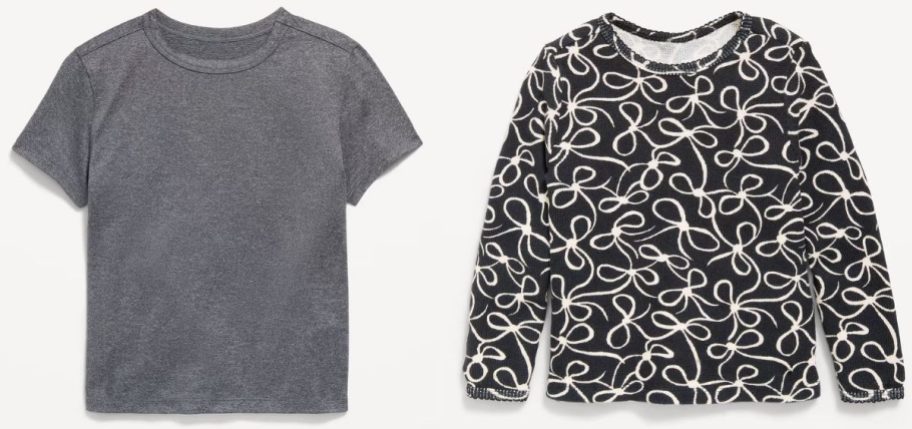 Stock images of two old navy toddler t-shirts