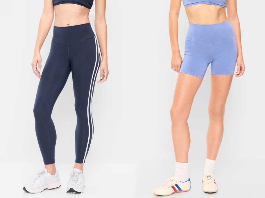 Old Navy Women's PowerChill Leggings and Old Navy Women's PowerChill Shorts & Skorts