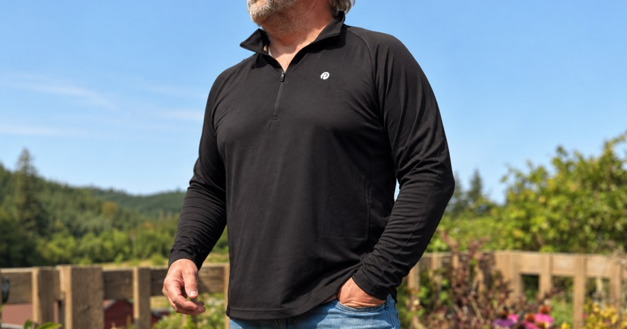 Men’s Quarter Zip Shirt Only $8.99 on Amazon (Reg. $24)
