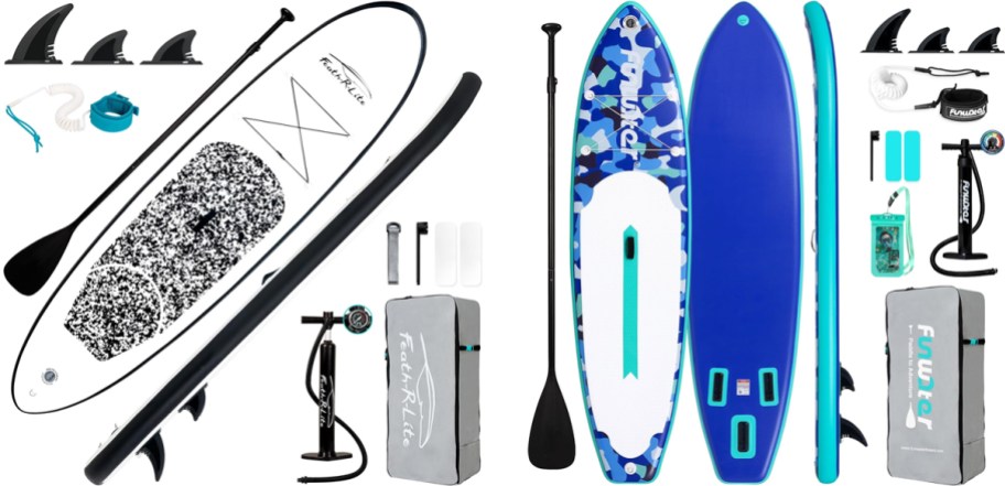 inflatable paddle boards and accessories