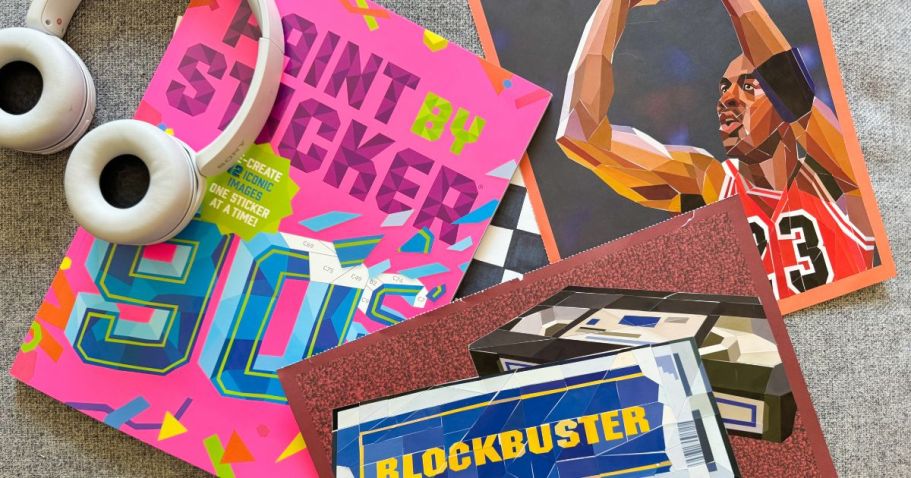 ’90s Kids Are Losing It Over This Paint By Sticker Book!