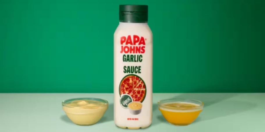 Papa Johns Garlic Sauce Comes in a Bottle?! We’re Adding it to Our Cart!