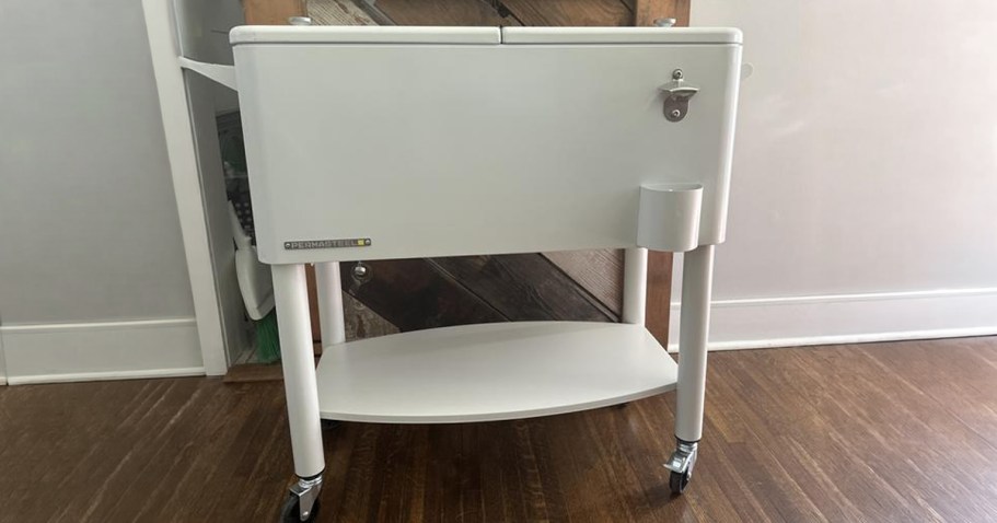 This Rolling Ice Chest Cooler Holds OVER 100 Cans (+ It’s on Sale & Delivers for Free from Lowe’s!)