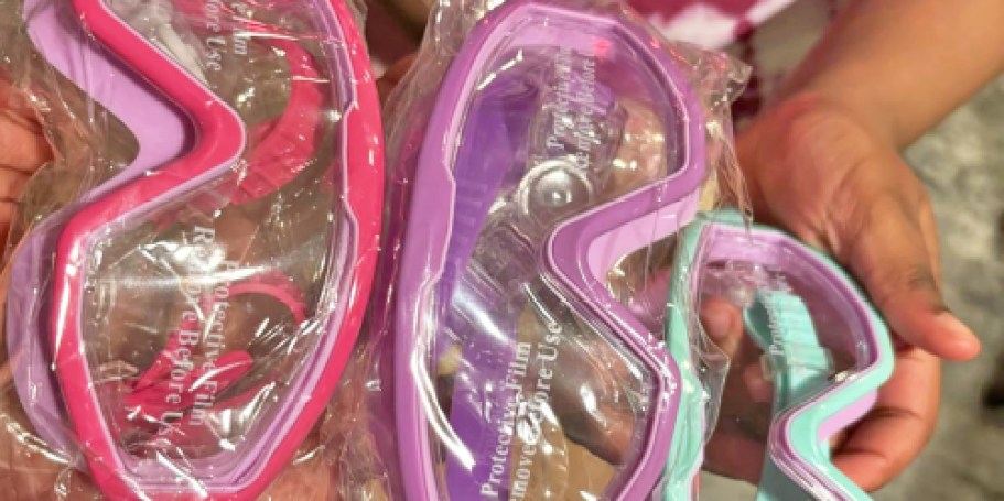 Kids Swim Goggles 3-Pack w/ Nose Clips & Ear Plugs Only $14 on Amazon