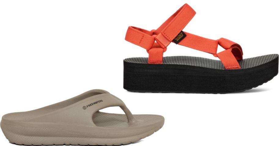 Stock images Freewater and TEVA sandals
