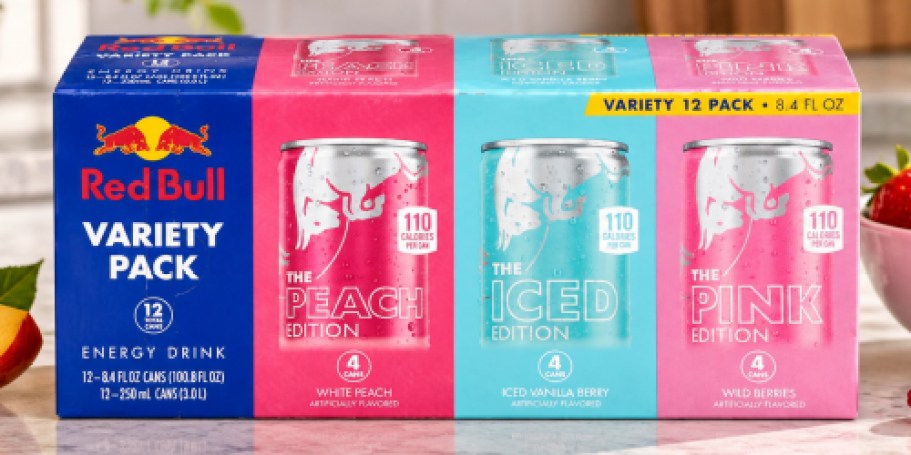 Red Bull 12-Count Variety Pack Just $13 Shipped on Amazon (Reg. $24)