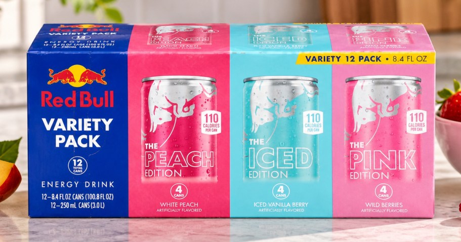 Red Bull 12-Count Variety Pack Just $13 Shipped on Amazon (Reg. $24)