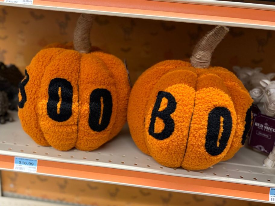 Red Shed 11" Boo Pumpkin Throw Pillows in store