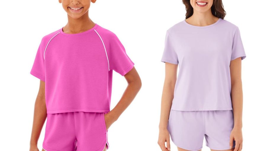 Sams club t-shirts in pink and lavender