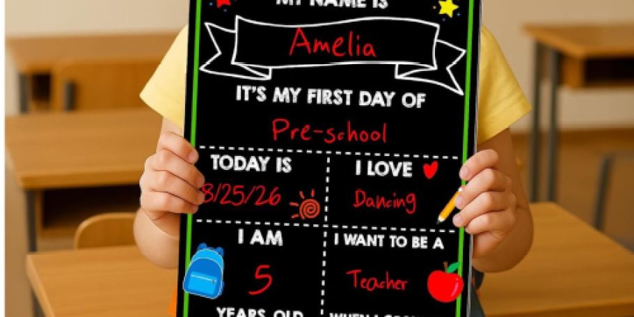 50% Off First & Last Day of School Signs on Amazon