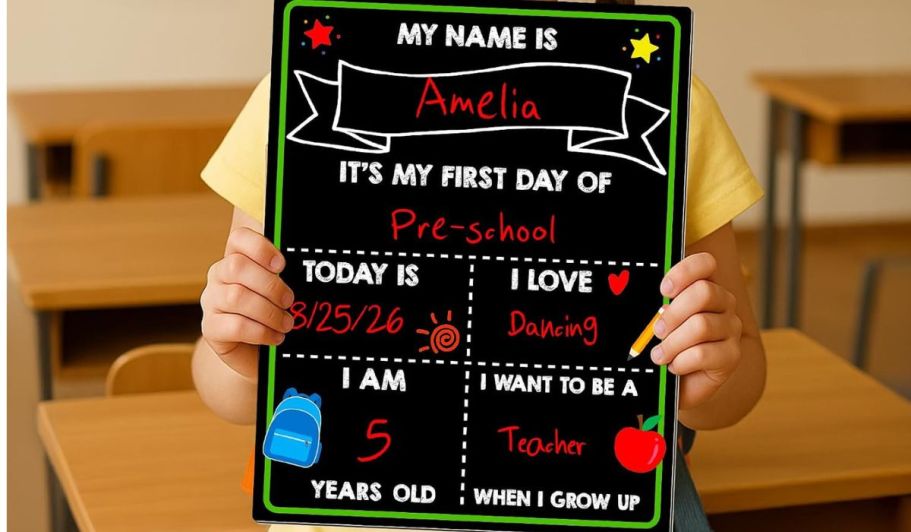 50% Off First & Last Day of School Signs on Amazon