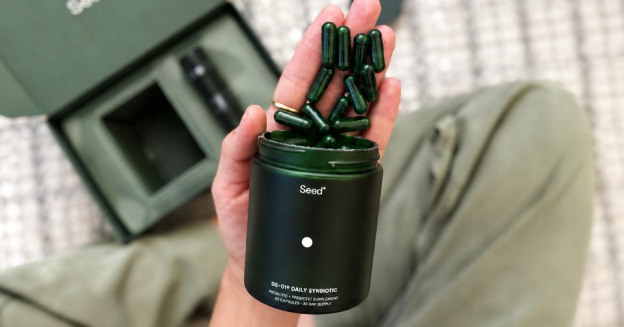 Rare 40% Off Seed 2-in-1 Probiotic & Prebiotic + Free Shipping & Travel Container