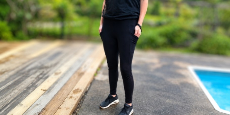 WOW! Women’s Leggings w/ Pockets Just $3.99 on Amazon (Plus Sizes Too!)