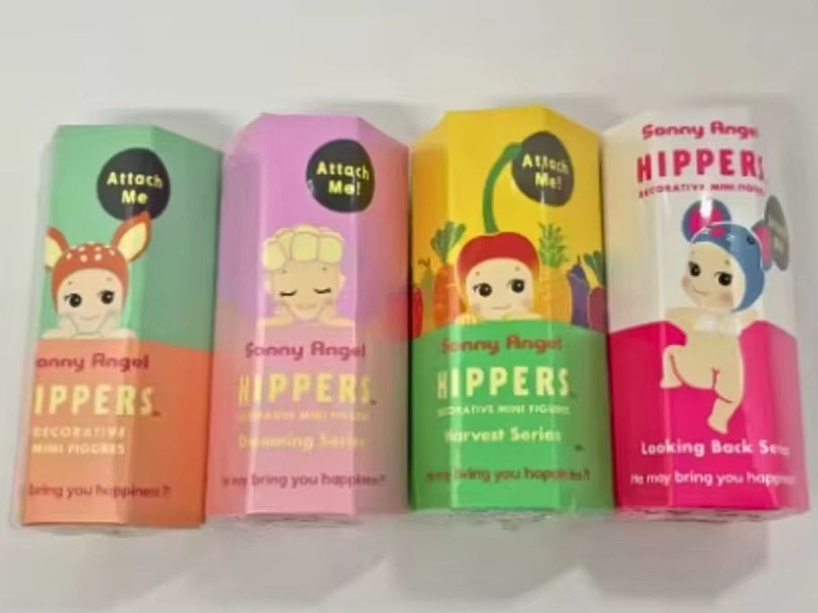 Boxes of Sonny Angel Hipper Replica dolls