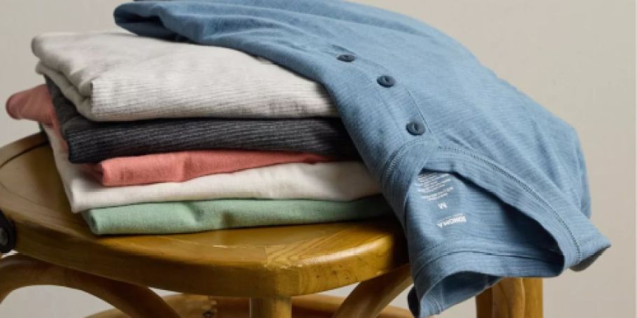 Men’s Henley Tees Just $6.79 Each on Kohls.com (Reg. $20) – Big & Tall or Adaptive Styles Too