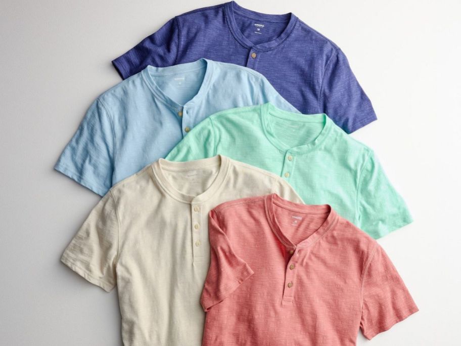 تي شيرتات Sonoma Goods for Life للرجال من Henley